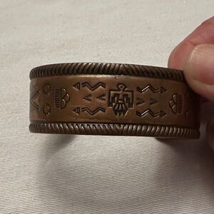 Copper Engraved Men's Bracelet